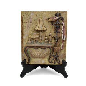 SILVIA VASSILEVA 3D Home Entrance Scene Wall Art Textured 7x6in